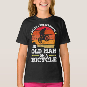 Never Underestimate An Old Man On A Bicycle T-Shirt