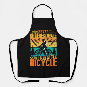 Never Underestimate An Old Man On A Bike Apron