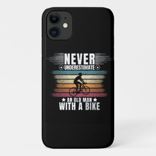 Never Underestimate An Old Man On A Bike iPhone 11 Case