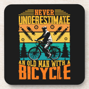 Never Underestimate An Old Man On A Bike Coaster