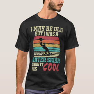 Never Underestimate An Old Man On A Ski  Skiing Sk T-Shirt