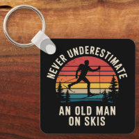 Never Underestimate an Old Man on Skis Skiing Trip