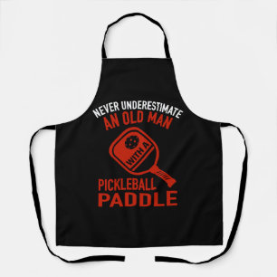 Never Underestimate An Old Man Pickleball Paddle Apron