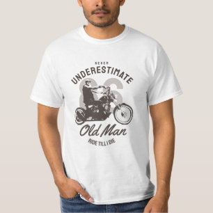 Never Underestimate an Old Man T-shirt