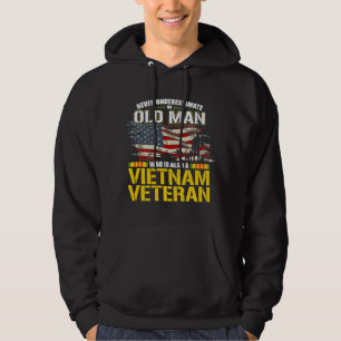 Never Underestimate an OLD MAN Vietnam Veteran 64 Hoodie