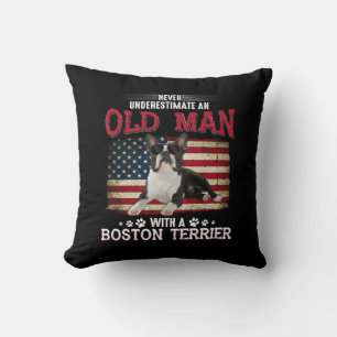 Never Underestimate An Old Man With A Boston Cushion
