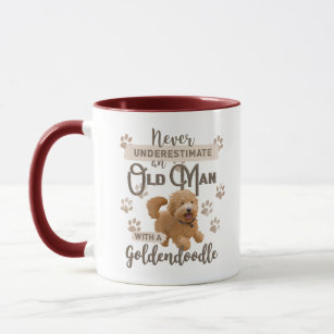 Never Underestimate an Old Man With a Goldendoodle Mug