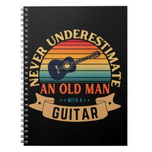 Never underestimate an old man with a guitar notebook