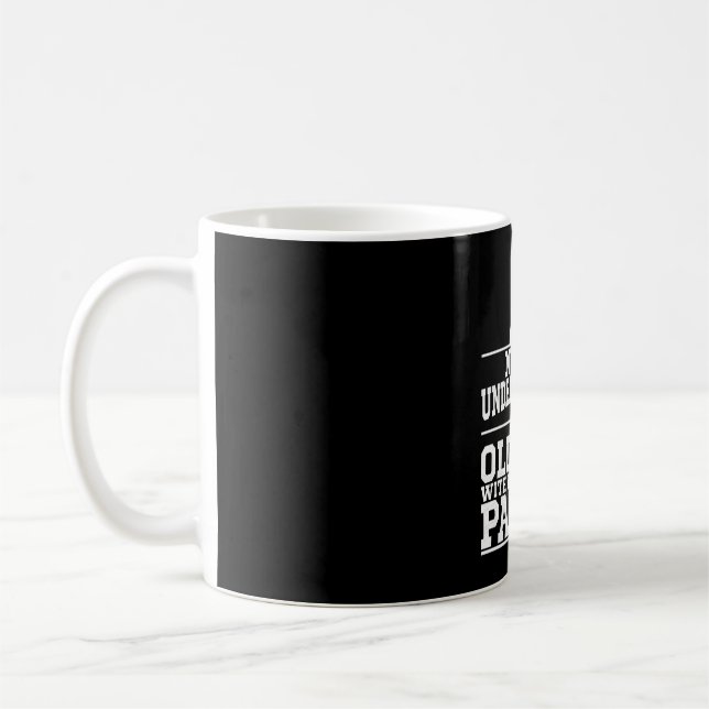 Never Underestimate An Old Man With A Pickleball   Coffee Mug (Left)