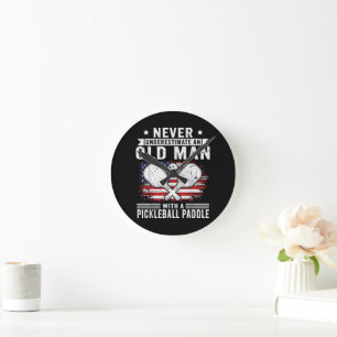 Never Underestimate an Old Man with a Pickleball Round Clock