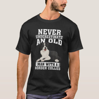 Never Underestimate An Old Man With Shetland Sheep T-Shirt