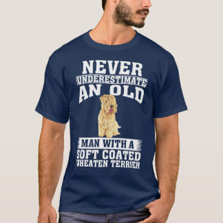 Never Underestimate an Old Man with Soft Coated Wh T-Shirt