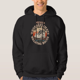Never Underestimate An Old Man With Walking Boots Hoodie