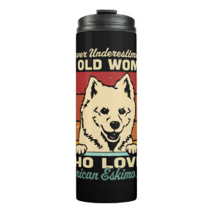 Never Underestimate An Old Woman Who Loves Mini Am Thermal Tumbler