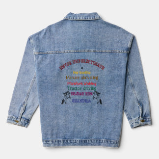 Never Underestimate Grandma Jean Jacket