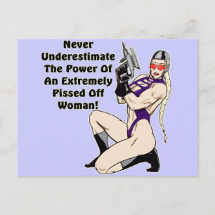 Never Underestimate Her T-shirts and Gifts Postcard