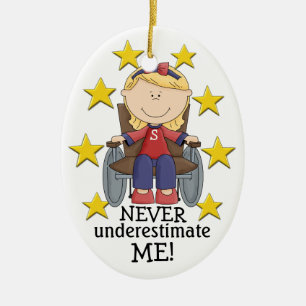 Never Underestimate ME - SRF Ceramic Tree Decoration