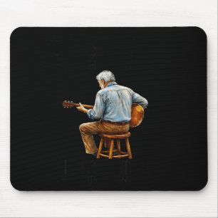 Never Underestimate Old Man Who Graphic Art Mouse Mat