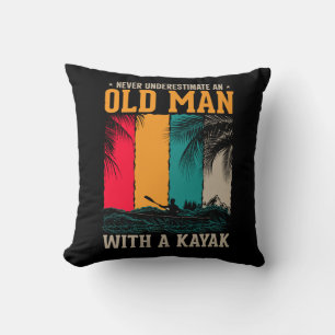 Never Underestimate Old Man With Kayak Cushion