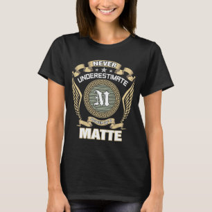 NEVER_UNDERESTIMATE_POWER_OF_A_MATTE T-Shirt