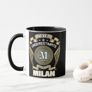 NEVER_UNDERESTIMATE_POWER_OF_A_MILAN MUG