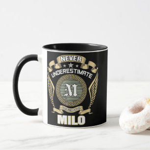 NEVER_UNDERESTIMATE_POWER_OF_A_MILO MUG