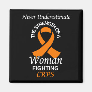 Never Underestimate/Ribbon/Woman...CRPS Magnet