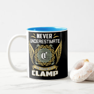 Never Underestimate The Power Of A Clamp Two-Tone Coffee Mug