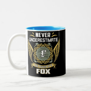 Never Underestimate The Power Of A Fox Two-Tone Coffee Mug