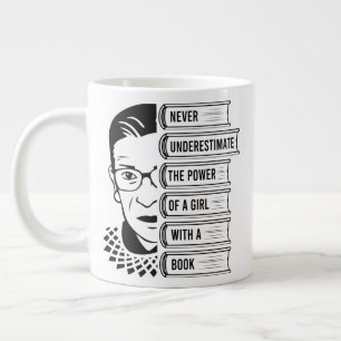 Never Underestimate The Power of a Girl Large Coffee Mug
