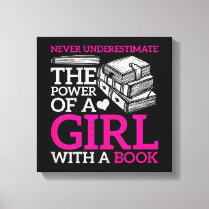 Never Underestimate The Power Of A Girl With A Boo Canvas Print