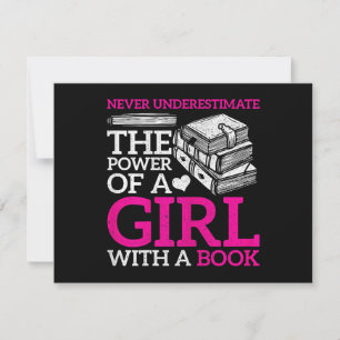 Never Underestimate The Power Of A Girl With A Boo Holiday Card