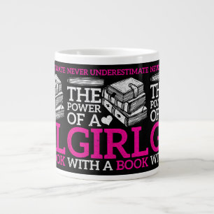 Never Underestimate The Power Of A Girl With A Boo Large Coffee Mug