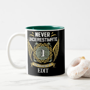 Never Underestimate The Power Of A James Two-Tone Coffee Mug