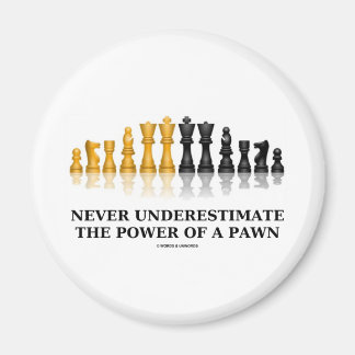 Never Underestimate The Power Of A Pawn (Chess) Magnet