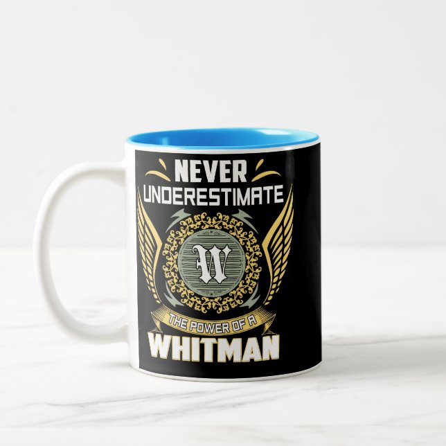 Never Underestimate The Power Of A Whitman Two-Tone Coffee Mug (Left)