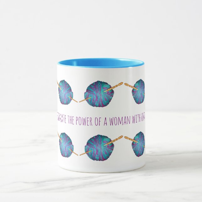 Never underestimate the power of a woman ... mug (Center)