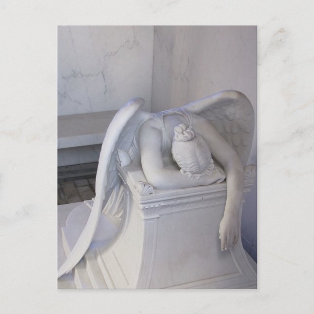 Never Weep Alone Angel Postcard (front view) (Front)