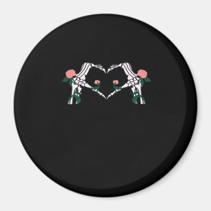 Never Wilts – Skeleton Hands Roses  Magnet