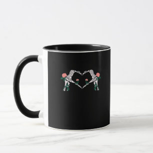 Never Wilts – Skeleton Hands Roses Mug