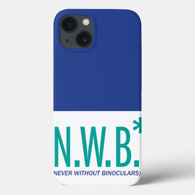 Never Without Binoculars Case-Mate iPhone Case (Back)