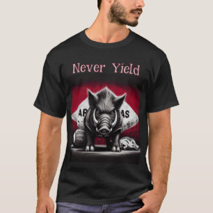 Never Yield Razorbacks Tee