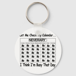 Neverary Calendar Busy Key Ring