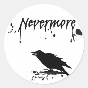 Nevermore Classic Round Sticker