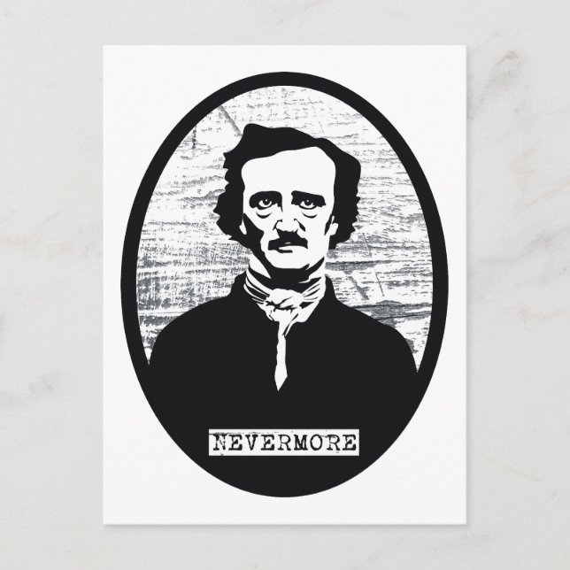 Nevermore Edgar Allan Poe Postcard (Front)