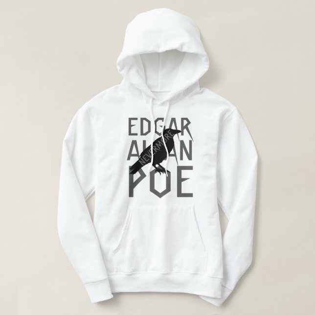 Nevermore Edgar Allan Poe T-shirt Hoodie (Design Front)