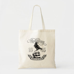 Nevermore Quote The Raven Edgar Allan Poe Tote Bag