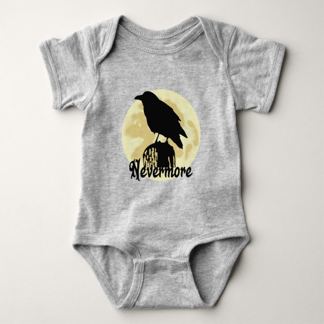 Nevermore Raven Baby Bodysuit (Front)