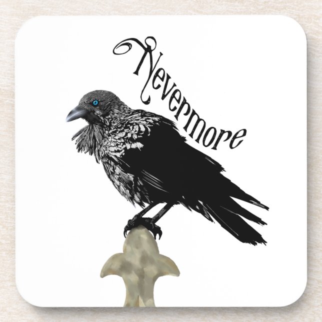 Nevermore Raven Coaster (Front)