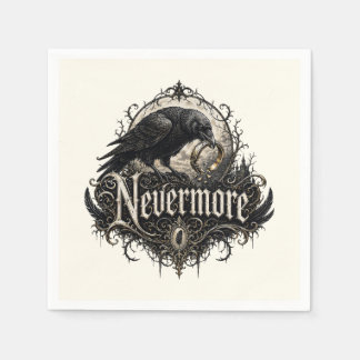 Nevermore Raven Divorce Party Napkin